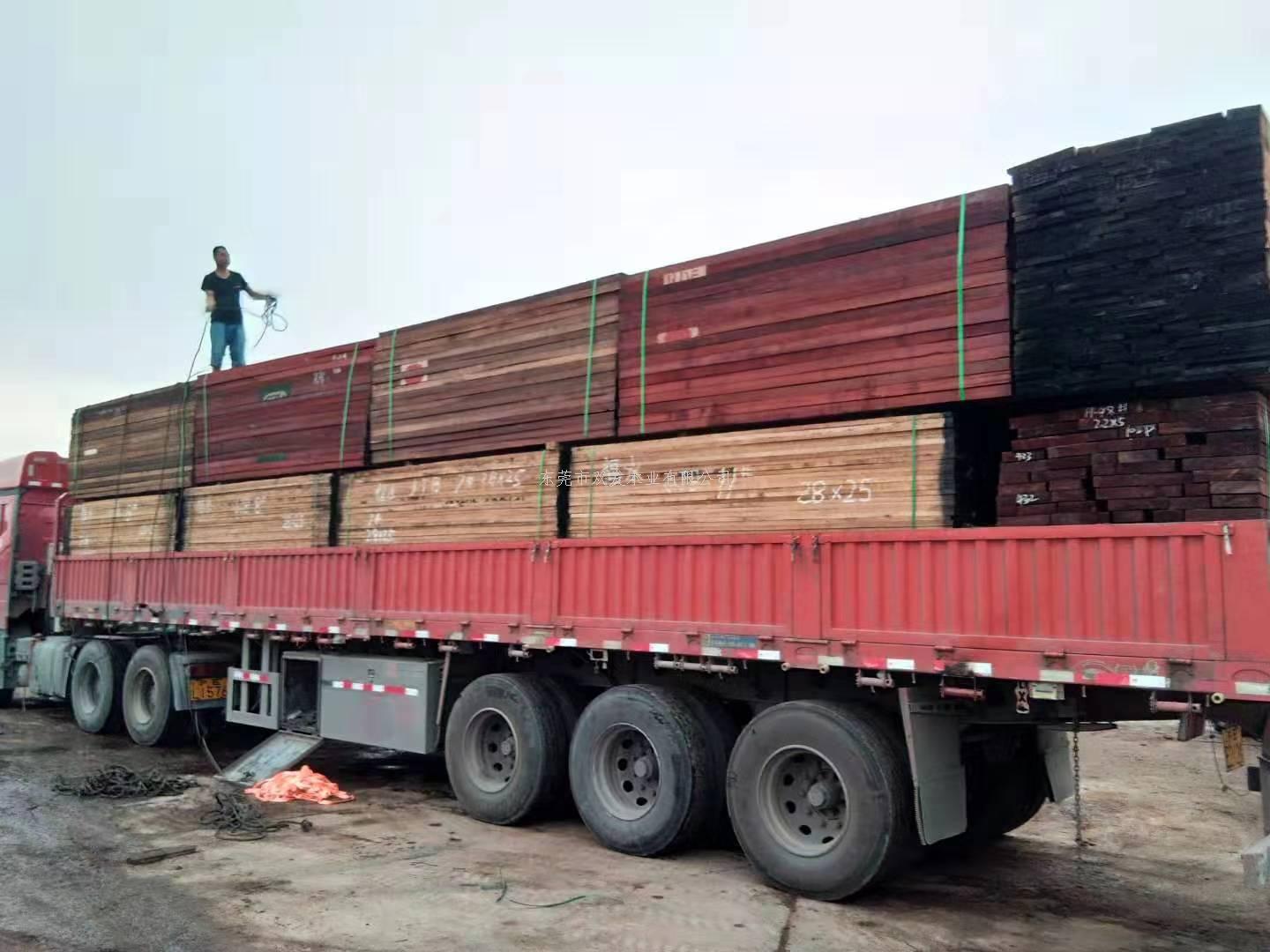 雙發木業巴花、紅花梨、沙比利迅速補貨裝柜，馬上到倉。